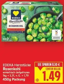 E-Center EDEKA Herzstücke Rosenkohl Angebot