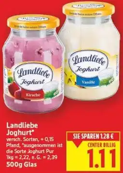 E-Center Landliebe Joghurt Angebot