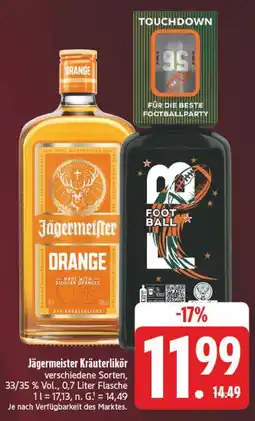 E-Center Jägermeister kräuterlikör orange Angebot