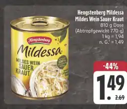 E-Center Hengstenberg mildessa mildes wein sauer kraut Angebot