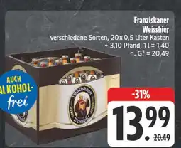 E-Center Franziskaner weissbier Angebot