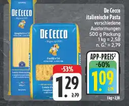 Edeka De cecco italienische pasta Angebot