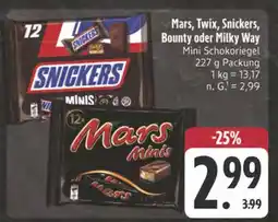 Edeka Mars mini schokoriegel Angebot