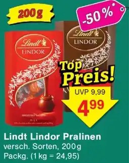 Wiglo Wunderland Lindt Lindor Pralinen Angebot