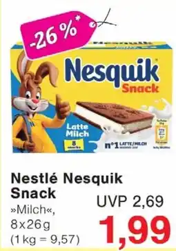 Wiglo Wunderland Nestlé Nesquik Snack >>Milch<< Angebot