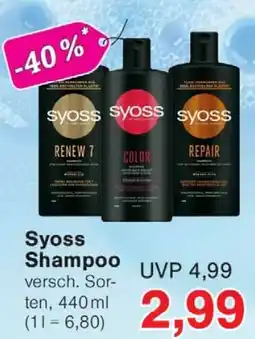 Wiglo Wunderland Syoss Shampoo Angebot