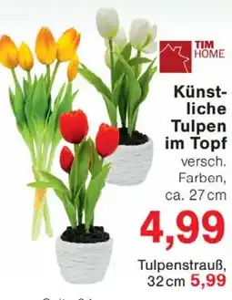 Wiglo Wunderland TIM HOME Künstliche Tulpen im Topf Angebot
