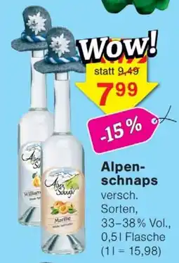 Wiglo Wunderland Alpenschnaps Angebot