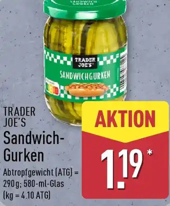 Aldi Nord TRADER JOE'S Sandwich- Gurken Angebot