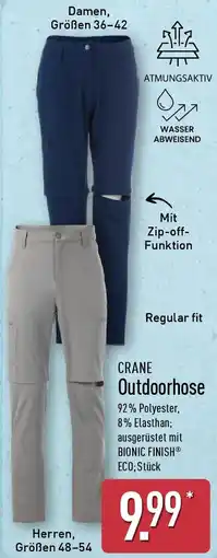 Aldi Nord CRANE Outdoorhose Angebot