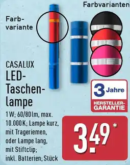 Aldi Nord CASALUX LED- Taschen lampe Angebot