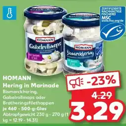 Kaufland HOMANN Hering in Marinade Angebot