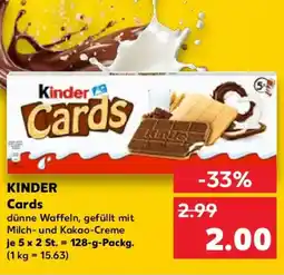 Kaufland KINDER Cards Angebot
