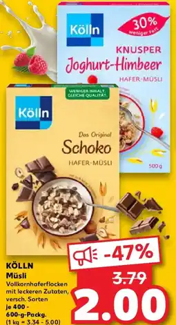 Kaufland KÖLLN Müsli Angebot