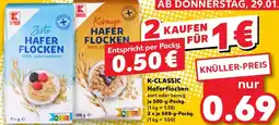 Kaufland K-CLASSIC Haferflocken Angebot