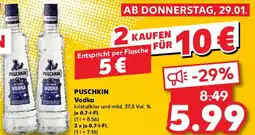 Kaufland PUSCHKIN Vodka Angebot