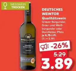 Kaufland DEUTSCHES WEINTOR Qualitätswein Angebot