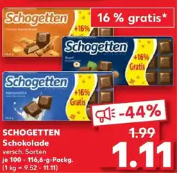 Kaufland SCHOGETTEN Schokolade Angebot