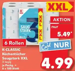 Kaufland K-CLASSIC Küchentücher Saugstark XXL Angebot