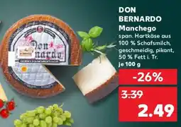 Kaufland DON BERNARDO Manchego Angebot