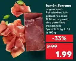 Kaufland Jamón Serrano Angebot