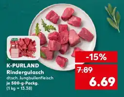 Kaufland K-PURLAND Rindergulasch Angebot