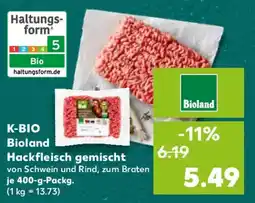 Kaufland K-BIO Bioland Hackfleisch gemischt Angebot