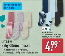 Aldi Nord LILY & DAN Baby-Strumpfhosen Angebot