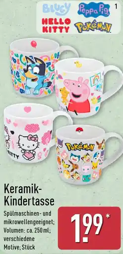 Aldi Nord Keramik- Kindertasse Angebot