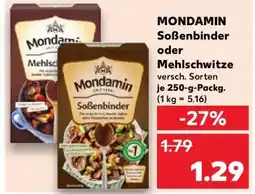 Kaufland MONDAMIN Soßenbinder oder Mehlschwitze Angebot
