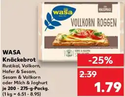 Kaufland WASA Knäckebrot Angebot