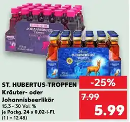 Kaufland ST. HUBERTUS-TROPFEN Kräuter- oder Johannisbeerlikör Angebot
