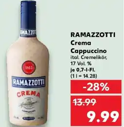 Kaufland RAMAZZOTTI Crema Cappuccino Angebot