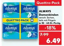 Kaufland ALWAYS Damenbinden Angebot