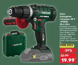 Kaufland PARKSIDE Akku- Schlagbohr- schrauber 20 V PSBSA Angebot