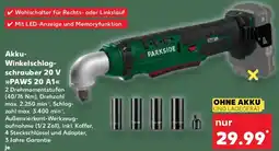 Kaufland PARKSIDE Akku- Winkelschlag- schrauber 20 V PAWS 20 A1 Angebot