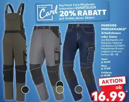 Kaufland PARKSIDE PERFORMANCE Arbeitshosen oder Jeans Angebot