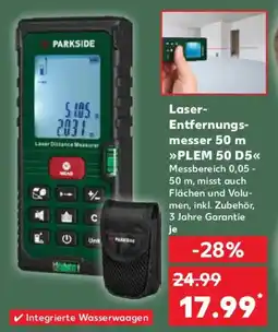 Kaufland PARKSIDE Laser- Entfernungs- messer 50 m PLEM 50 D5 Angebot