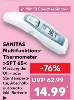 Kaufland SANITAS Multifunktions- Thermometer SFT 65 Angebot