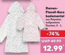 Kaufland JETTE Damen- Flanell-Kurz- bademantel Angebot