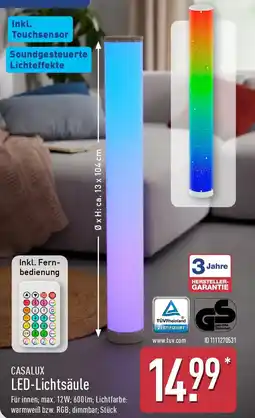 Aldi Nord CASALUX LED-Lichtsäule Angebot