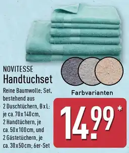 Aldi Nord NOVITESSE Handtuchset Angebot