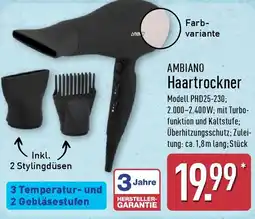 Aldi Nord AMBIANO Haartrockner Angebot