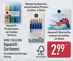 Aldi Nord HOME CREATION Aquarell- Sortiment Angebot
