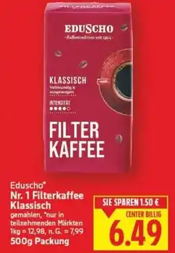 E-Center Eduscho Nr. 1 Filterkaffee Klassisch Angebot
