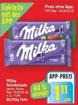 E-Center Milka Schokolade Angebot