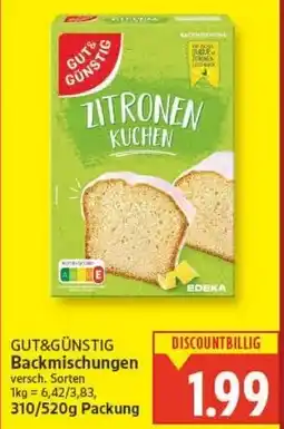 E-Center GUT&GÜNSTIG Backmischungen Angebot