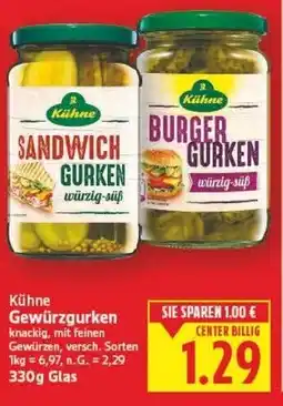 E-Center Kühne Gewürzgurken Angebot