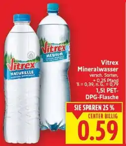 E-Center Vitrex Mineralwasser Angebot