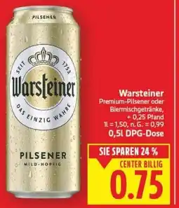 E-Center Warsteiner Premium-Pilsener oder Biermischgetränke Angebot